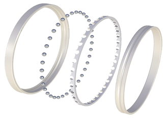 thin race bearing construction